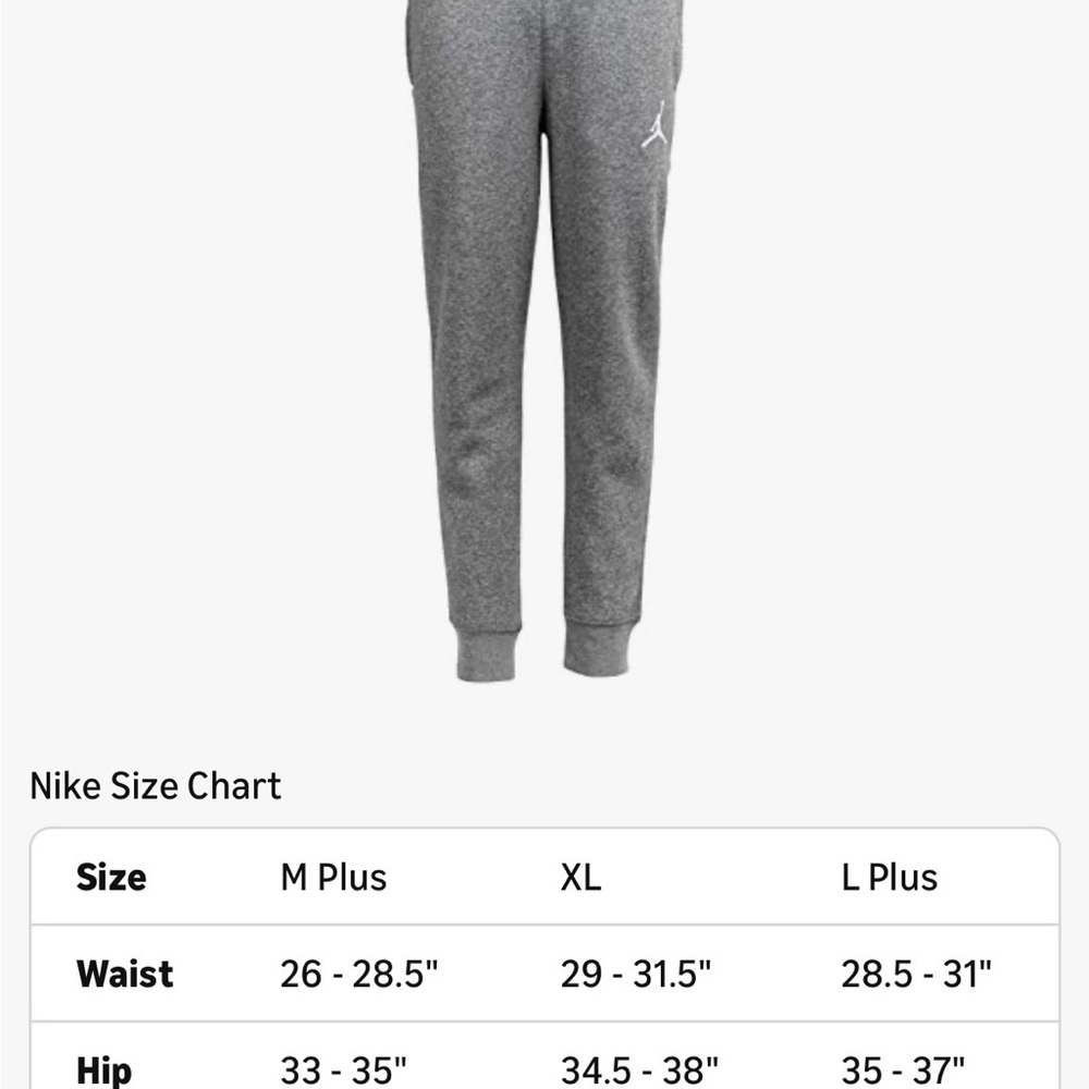Nike Boys Charcoal Joggers NWT XL